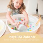 3er Set Grüne Sensorische Silikon-Schalen – Stapelbares Spielzubehör für Wasser- & Trockenpiele ab 10 Monaten – Bild 2