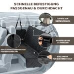 Hainberger Hundedecke Auto 137x147 cm – Wasserabweisend & Kratzfest für sichere Fahrten – Bild 3