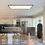 ONDTA LED Deckenleuchte 22W 58x20cm – Dimmbar, RGB-Farbtemperatur & Fernbedienung – Bild 4