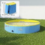 PawHut Hundepool 160 x 30 cm – Faltbares Planschbecken für grosse Hunde – Bild 3