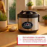 Solis Reiskocher Duo Program 1,2 L – 2in1 Reiskocher & Dampfgarer mit Timer – Bild 5
