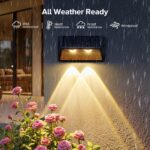 RECHOO Solarleuchten 6er Set – Superhelle Wandleuchten mit 2 Modi & IP65 Wasserschutz – Bild 6