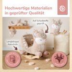 Bieco Plüsch Schaukeltier Reh 60 cm – Schaukel mit Sicherheitsgurt für Babys ab 9 Monaten – Bild 6