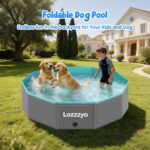 Lozzzyo Hundepool 120x30cm – Rutschfester Faltpool für kleine & grosse Hunde – Bild 2
