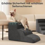 EHEYCIGA Hundetreppe 35 cm mit 3 Stufen – Gelenkschonend für kleine Hunde & Katzen – Bild 9