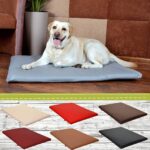 FORTISLINE Hundematte 100x65 cm – Kunstleder Hundebett mit Reissverschluss für mittelgrosse Hunde – Bild 2