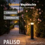 SSC-LUXon PALISO Steckdosensäule mit G9 Licht & 2 Steckdosen – IP44 Pollerleuchte – Bild 2