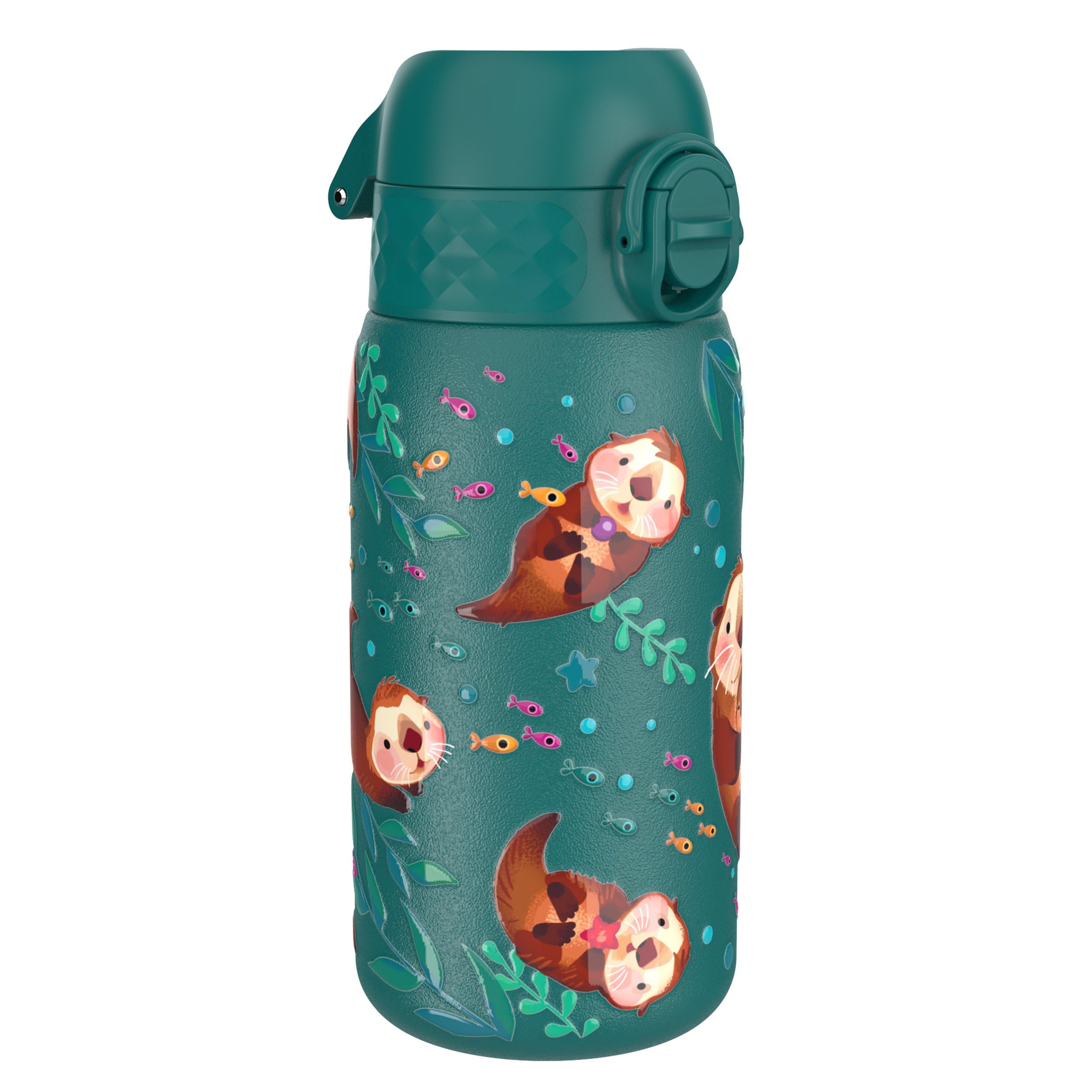 ION8 Kinder Trinkflasche 400ml Edelstahl – Auslaufsicher mit Einhandöffnung