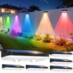 VIIIVA 6er Set Solar Wandleuchten RGB – 13 Lichtmodi, IP65 wasserdicht für Garten & Terrasse – Bild 2
