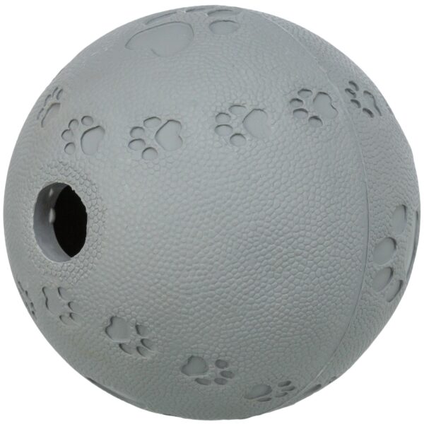 TRIXIE Snackball ø 11 cm aus Naturguummi – Interaktives Hundespielzeug mit Labyrintstruktur