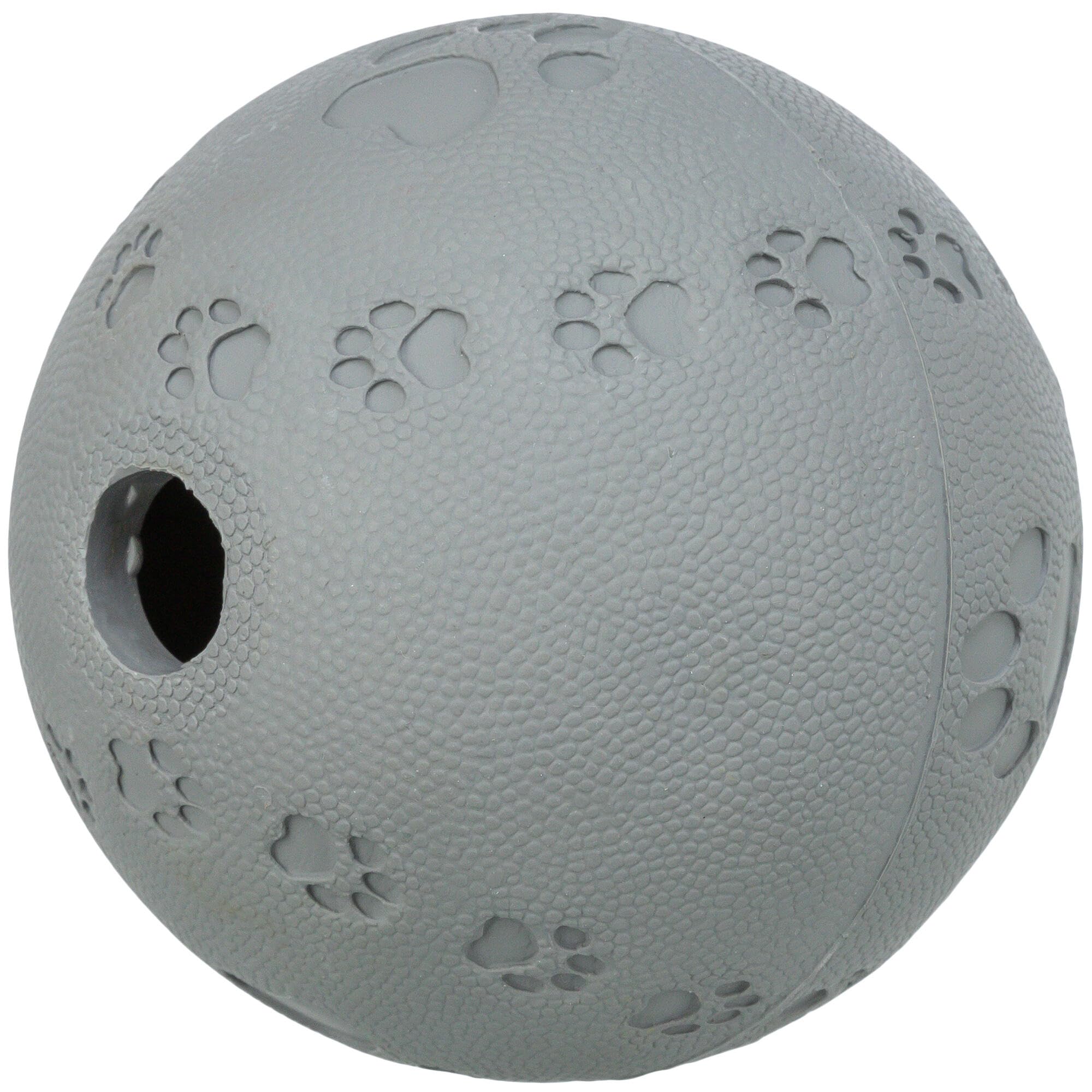 TRIXIE Snackball ø 11 cm aus Naturguummi – Interaktives Hundespielzeug mit Labyrintstruktur