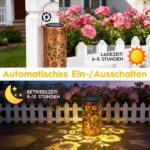 Sonnenblumen-Solarlaterne mit IP44 Wasserschutz – Dekorative LED Gartenbeleuchtung für Aussen – Bild 2