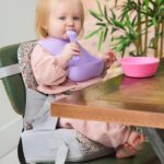 Nuby Faltbare Kindersitzerhöhung mit 3-Punkt-Gurt – Tragbarer Hochstuhl für Reisen ab 6 Monaten – Bild 2