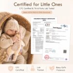 Moonkie Hase Schnuffeltuch mit Silikon Beissring – 3-in-1 Babyspielzeug ab 0+ Monaten – Bild 8