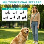 Wisedog 3m Freisprechleine Seegrün – 7-in-1 Hundeleine mit rutschfestem Griff – Bild 4