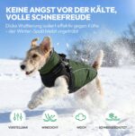 KONVINIT Hunde-Wintermantel XL mit Geschirr & Fleece – Wärmeschutz für grosse Rassen – Bild 2