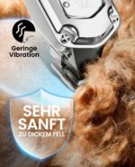 oneisall Kabellose Hundeschermaschine mit Metallkamm – Leise Tierhaarschneidemaschine für dichtes Fell – Bild 7