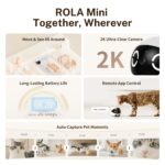 Enabot EBO ROLA Mini – Mobile Haustierkamera 2K mit 25 Tage Akkulaufzeit – Bild 2