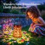 BUCASA Solarlaterne Sonnenblume & Libelle – Hängend & Stehend für Garten & Terrasse – Bild 8
