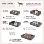 BEDSURE Orthopädisches Hundebett 89x64cm – Memory-Schaum Hundesofa für grosse Hunde – Bild 6