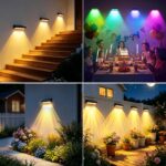 GEARLITE Solar-Wandleuchte 4er-Set mit 5 LED Linsenfokus – 10 Modi & IP65 Wasserdicht – Bild 10