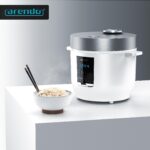 Arendo 2L Reiskocher mit Dampfgarer – 5 Programme & Warmhaltefunktion für 2–5 Personen – Bild 2