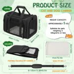KOUHA Faltbare Haustiertransporttasche 45x30x30 cm – Flugtauglich für Katzen & Hunde bis 5kg – Bild 2