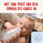 NUK First Choice+ Babyflasche 300 ml 3er Set – Kiefergerecht mit Temperature Control für 0–6 Monate – Bild 5