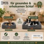 CORTES PETS Orthopädisches Hundebett 90 x 64 cm – Memory Foam & Gel für mittelgroße Hunde – Bild 7