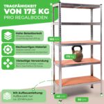 Ondis24 Thomas 2er-Set Schwerlastregal 90x40x180 cm – 875 kg Traglast – Bild 2