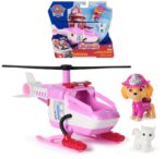 PAW PATROL Fire Rescue Hubschrauber mit Rettungsklaue – Skyes Feuerwehr-Set ab 3 Jahren