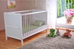 Marsell Baby Gitterbett mit Aloe Vera Matratze – höhenverstellbar & umbaubar – Bild 2