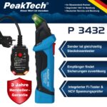 PeakTech 3432 Sicherungsfinder & RCD Tester – Stromkreisfinder für Elektriker – Bild 2