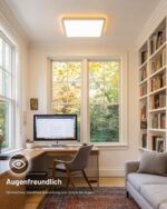 LuminexDesigns 24W LED Deckenleuchte RGB Dimmbar – 30cm Quadrat mit Fernbedienung & IP44 – Bild 9