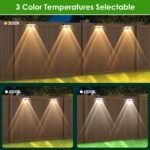 Auting 4er Set Solar Wandleuchten – IP65 wasserdicht mit 3 Leuchtmodi für Garten & Terrasse – Bild 5