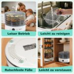 Aigostar Dörrautomat mit 5 Tabletts & 48h-Timer – Professionelles Dörrgerät 35-70°C – Bild 8