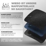 Miggo® Napfunterlage halbrund 50x80 cm – Saugfähige Futtermatte für Hund & Katze – Bild 5