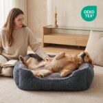 FURTIME Hundebett XL 89x63cm – Orthopädisches Hundesofa mit Memory-Schaum für grosse Hunde – Bild 8