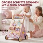 Lehoo Castle Holz-Lauflernwagen Einhorn – 10-in-1 Activity Center mit Tempo-Regelung – Bild 3