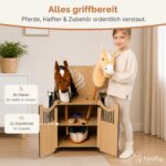 Hoofly Hobby Horse Stall für 2 Pferde – Holz-Halterung mit Stecksystem | Designed in Germany – Bild 3