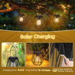 2er Set Solarleuchten mit Retro-Design – IP65 Wasserdicht, Warmweiss für Garten & Balkon – Bild 4