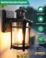Lamomo Aussenlampe mit Bewegungsmelder – Wasserdichte Wandleuchte mit 3 Modi für Haus & Terrasse – Bild 4