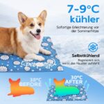 Pet Prime Hundekühlmatte 50x40cm – Selbstkühlende Haustierauflage für Sommer – Bild 2