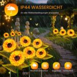 SCNNC Solar Sonnenblume 2er Set – LED Gartenleuchte mit Automatik für Balkon & Terrasse – Bild 4