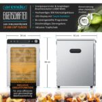 Arendo Edelstahl-Dörrautomat 16 Ebenen 1000W – Profi-Dörrgerät mit Touch-Control – Bild 2