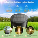 RECHOO 4er Set Vintage Solarleuchten – Warmweiss Gartenbeleuchtung IP65 wasserdicht – Bild 3