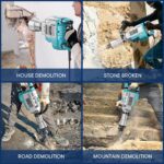 ENEACRO Abbruchhammer 1700W SDS-Hex mit 65 Joule – Professioneller Stemmhammer für Beton – Bild 6