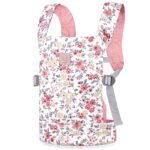 GAGAKU Puppentrage ab 3 Jahren – 100% Baumwolle Tragetuch mit verstellbaren Riemen Rosa – Bild 4