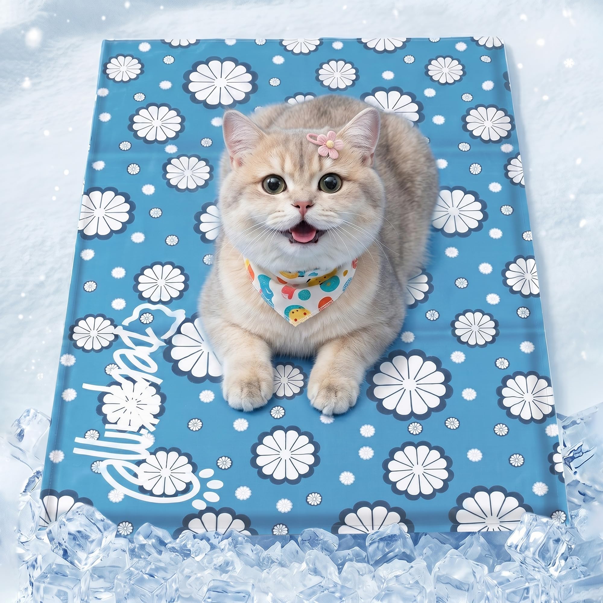 Pet Prime Hundekühlmatte 50x40cm – Selbstkühlende Haustierauflage für Sommer