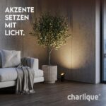 charlique Uplight Spot 2er Set – LED Bodenstrahler mit indirektem Licht, schwarz – Bild 2